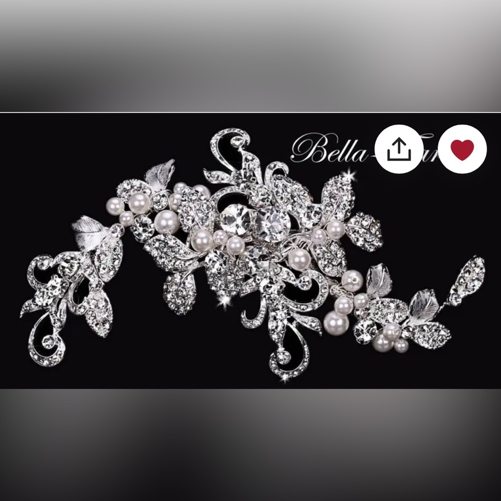 Bride Wedding Hair Clip Handmade Etsy Purchase